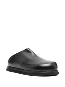 Marsèll round-toe leather mules - Zwart