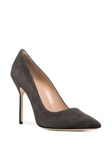 Manolo Blahnik BB 100mm suede pumps - Zwart