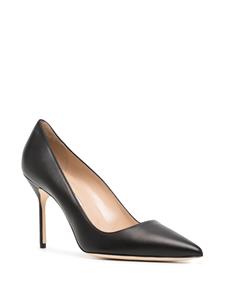 Manolo Blahnik BB 105mm leather pumps - Zwart