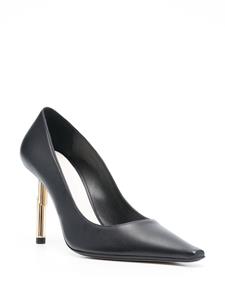 Lanvin metallic-heel pointed-toe pumps - Zwart