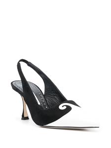 Manolo Blahnik Zaboru 75mm slingback pumps - Zwart