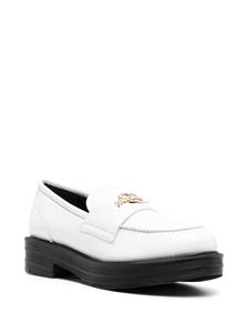 Love Moschino Loafers met contrasterende zool - Wit