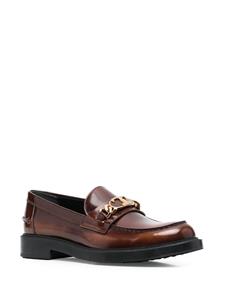 Tod's Loafers verfraaid met ketting - Bruin