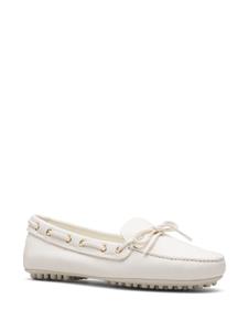 Car Shoe round-toe leather lofers - Wit