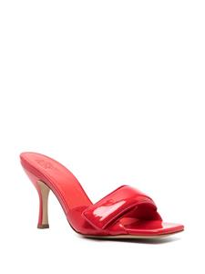 GIABORGHINI Alodie 80mm patent-leather mules - Rood