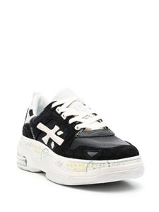 Premiata Drake logo-patch sneakers - Zwart