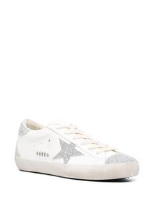 Golden Goose Super-Star glitter-embellished sneakers - Wit