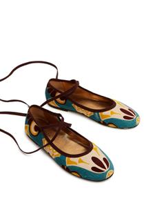 La DoubleJ Winter ballerina shoes - Blauw