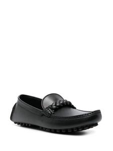 Gianvito Rossi Massimo loafers met gevlochten detail - Zwart