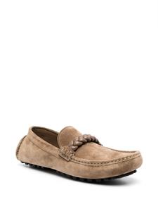 Gianvito Rossi Massimo loafers met gevlochten detail - Beige