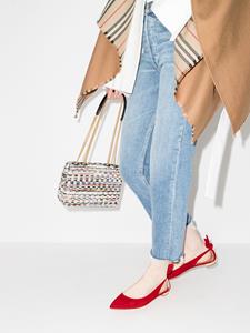 Aquazzura Ballerina's met strik - Rood