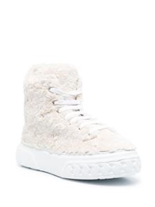 Casadei textured high-neck sneakers - Wit