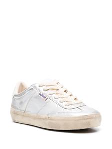 Golden Goose Soul-Star metallic leather sneakers - Zilver