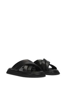 Dolce & Gabbana Leren sandalen - Zwart