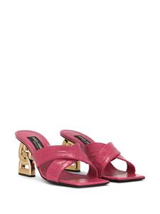 Dolce & Gabbana DG Pop muiltjes met krokodillenleer-reliëf - Roze