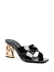 Dolce & Gabbana Muiltjes met DG hak - Zwart