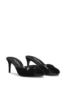 Dolce & Gabbana Muiltjes met logoplakkaat - Zwart