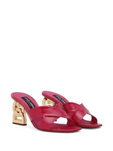 Dolce & Gabbana 3.5 muiltjes met DG hak - Rood