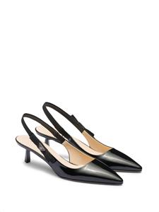 Prada Lakleren slingback pumps - Zwart