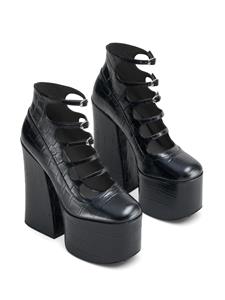 Marc Jacobs Pumps met krokodillen-reliëf - Zwart