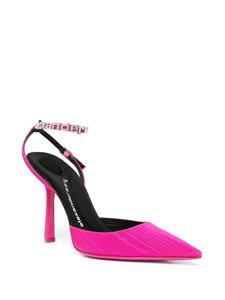 Alexander Wang Delphine pumps met logoband - Roze