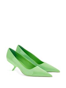 Ferragamo Eva patent-finish pumps - Groen