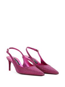 Dolce & Gabbana Slingback pumps verfraaid met stras - Roze