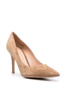 Gianvito Rossi Gianvito 95mm patent pumps - Beige