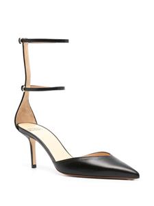 Francesco Russo 75mm leather pumps - Zwart