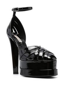 Roberto Cavalli 155mm patent-finish pumps - Zwart