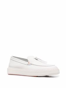 Santoni Loafers met geknoopt detail - Wit