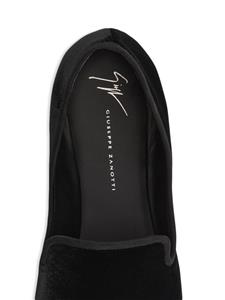 Giuseppe Zanotti Seymour fluwelen loafers - Zwart