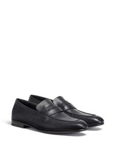 Zegna L'Asola leren loafers - Zwart