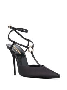 Saint Laurent Luna 105 leren pumps - Zwart