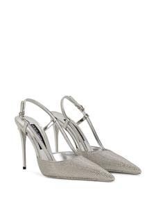 Dolce & Gabbana KIM DOLCE&GABBANA slingback pumps verfraaid met kristallen - Zilver