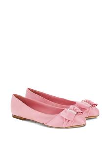 Ferragamo Loafers met strikdetail - Roze