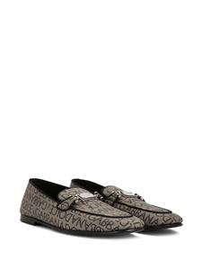 Dolce & Gabbana Slippers met logoplakkaat - Bruin