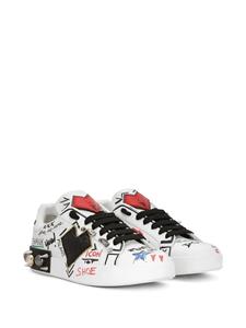 Dolce & Gabbana Portofino low-top sneakers - Wit