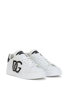 Dolce & Gabbana Portofino sneakers met logoprint - Wit