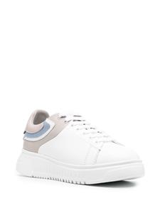 Emporio Armani Sneakers met logo-reliëf - Wit