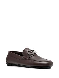 Valentino VLogo leren loafers - Bruin