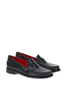 Ferragamo Loafers met logo-reliëf - Zwart