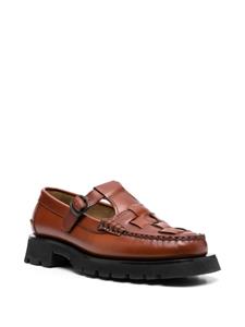 Hereu tread sole T-bar leather loafers - Bruin