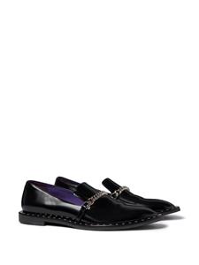 Stella McCartney Falabella loafers met schakeldetail - Zwart