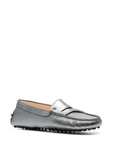Tod's Gommino leren loafers - Zilver