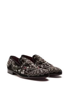 Dolce & Gabbana Fluwelen instappers - Zwart