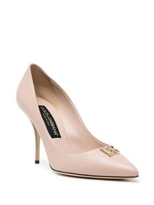 dolce&gabbana Dolce & Gabbana Pumps met logoplakkaat - Roze