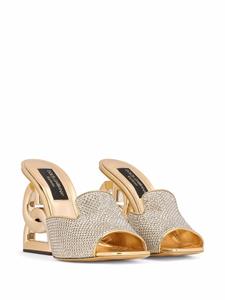Dolce & Gabbana Muiltjes met monogram - Goud
