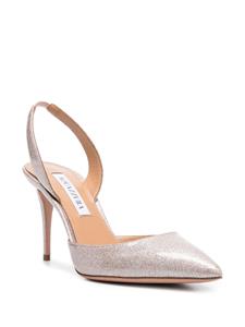 Aquazzura Leren slingback pumps - Beige