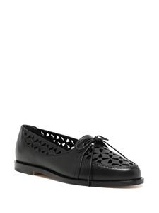 Manolo Blahnik Delirium leren loafers - Zwart